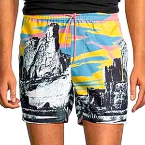 Men’s M 5” Op Graphic Casual Trunks Shorts Arizona Jeans Company